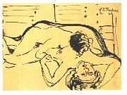 Ernst Ludwig Kirchner Lovers oil painting